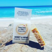 Load image into Gallery viewer, Honey and Hemp Shampoo Soap Bar Fragrance Free