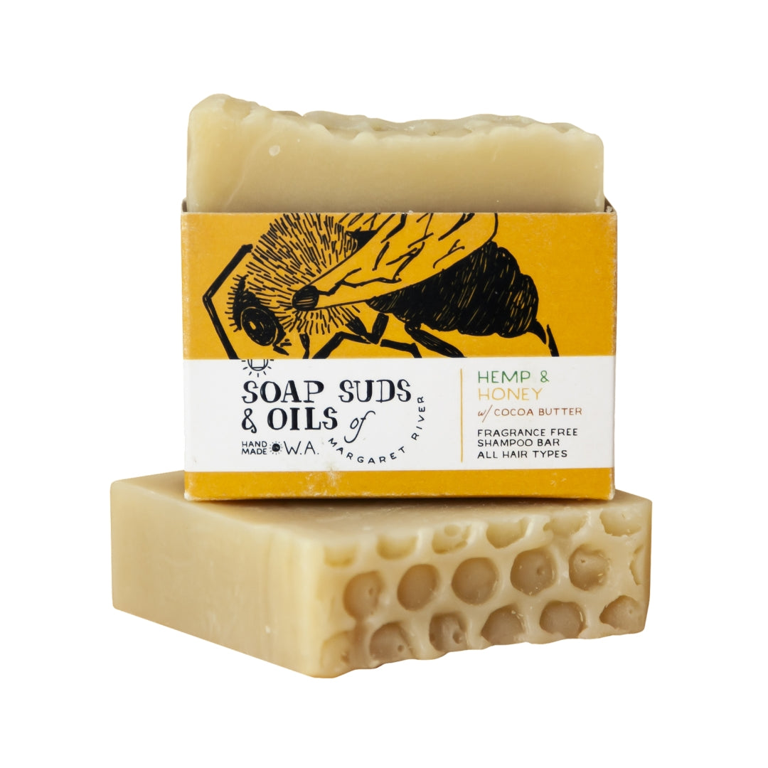 Hemp and Honey Fragrance Free Shampoo Bar (120g)