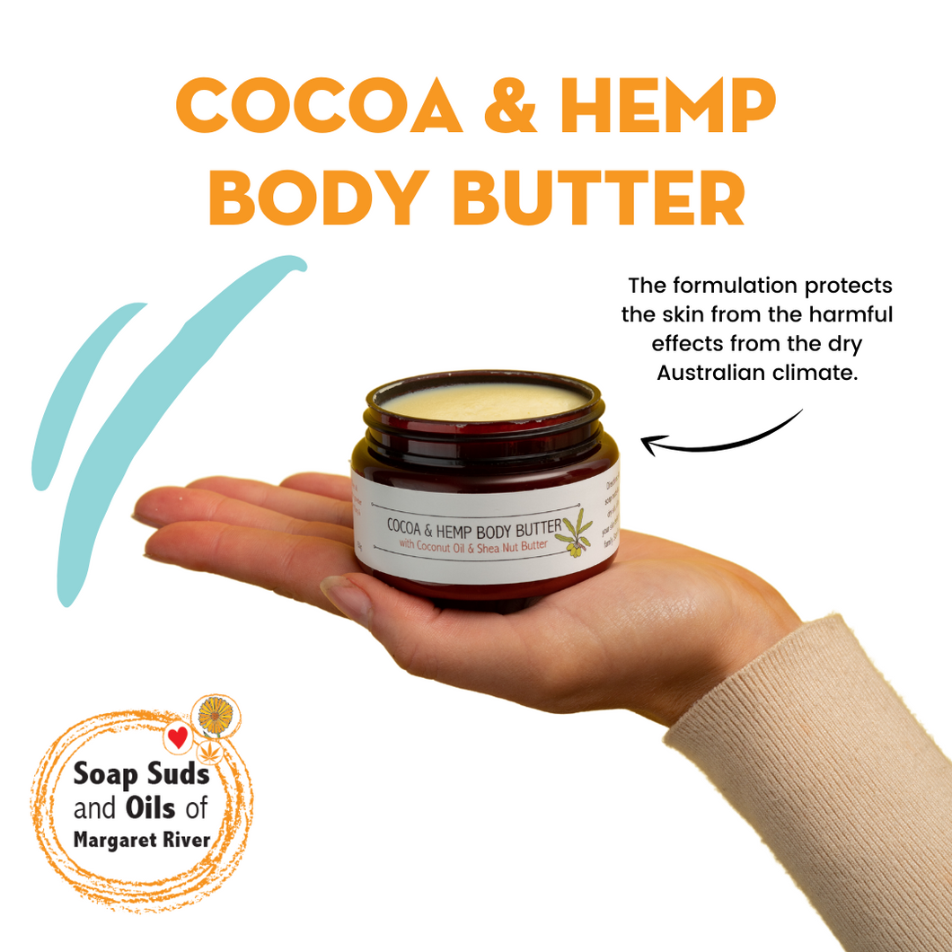 Hemp Body Care Cocoa Butter Hemp Body Butter 150g Soap Suds